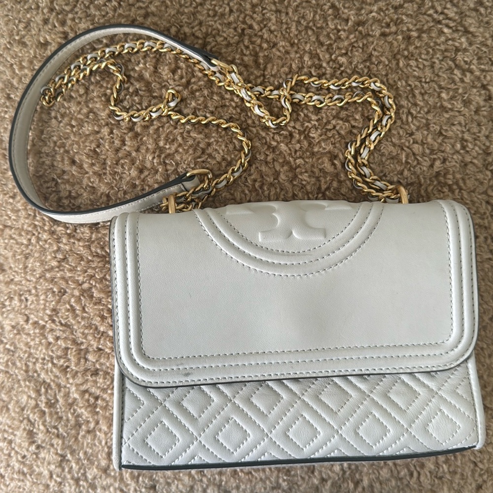 Tory Burch Cream Crossbody Bag